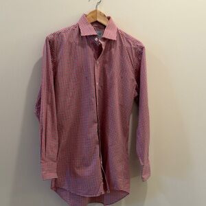 Ledbury Red White and Blue Check Men's Shirt